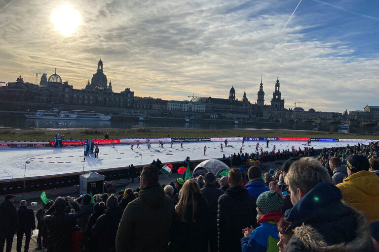 Skiweltcup Dresden am Dresdner Elbufer